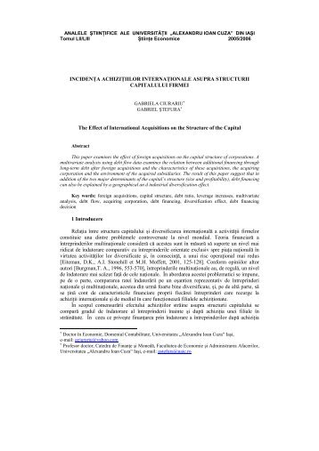 Full text - FEAA - Universitatea Alexandru Ioan Cuza