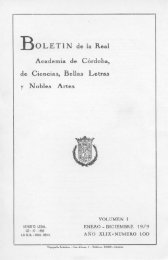 BO L ET I N de la Real - Real Academia de Córdoba