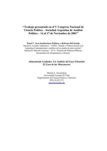 descargar documento .pdf - Sociedad Argentina de Análisis Político ...