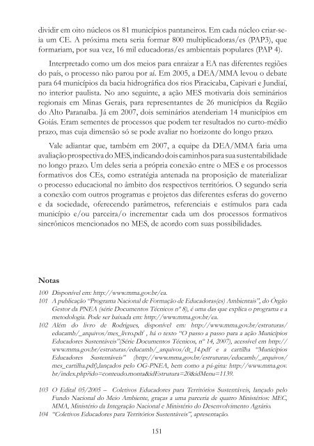 Os Diferentes Matizes da Educação Ambiental no Brasil