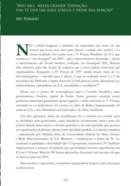 Os Diferentes Matizes da Educação Ambiental no Brasil