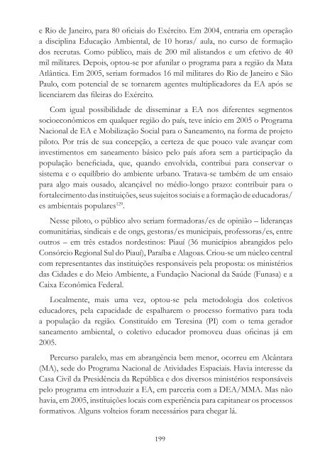 Os Diferentes Matizes da Educação Ambiental no Brasil