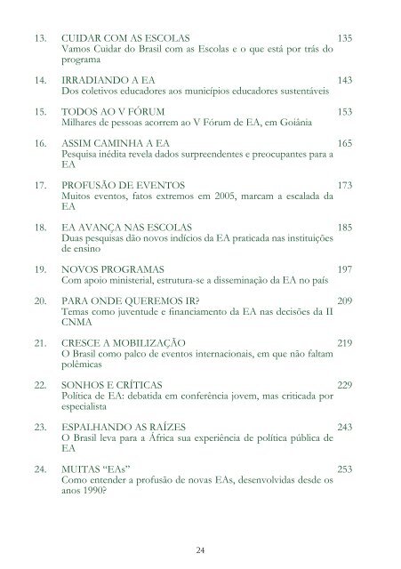 Os Diferentes Matizes da Educação Ambiental no Brasil