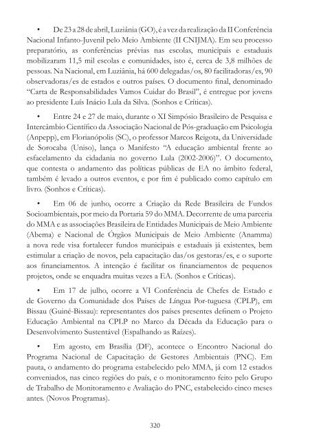 Os Diferentes Matizes da Educação Ambiental no Brasil