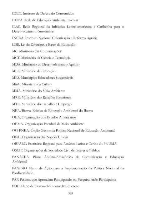 Os Diferentes Matizes da Educação Ambiental no Brasil