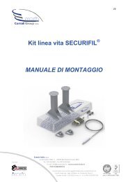 Kit linea vita SECURIFIL MANUALE DI MONTAGGIO - Somain Italia