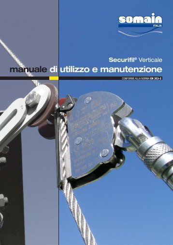 manuale di utilizzo e manutenzione - Somain Italia