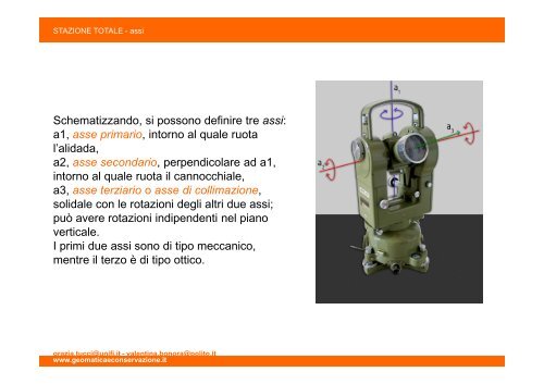 03/10 Stazione Totale - GECO | Geomatica per la Conservazione e ...