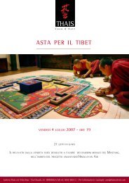 Asta per il Tibet - 4 luglio 2008 - Galleria Thais