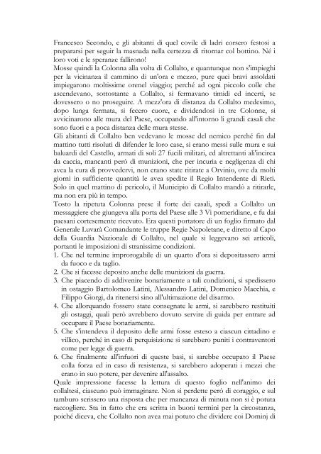 Relazione storica del Giudice Baldassarre Cenni - Il brigantaggio in ...