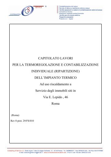 E. Lepido - Contabilizzazione del calore