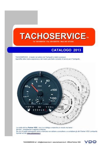 tachigrafi digitali - Tachoservice Srl