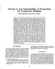Threats to and Sustainability of Ecosystems for Freshwater Mollusks
