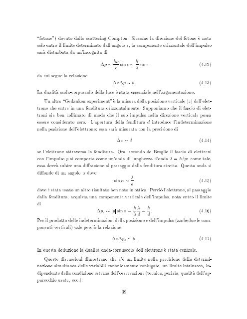 Lezioni di Meccanica Quantistica (Lecture notes, Univ. Pisa)