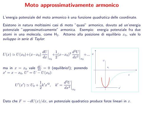 Oscillazioni - Dipartimento di Fisica