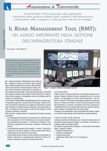 Road Management Tool - Tecnositaf SpA