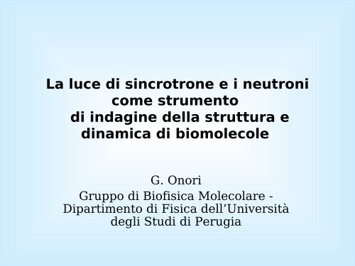 Radiazione di sincrotrone