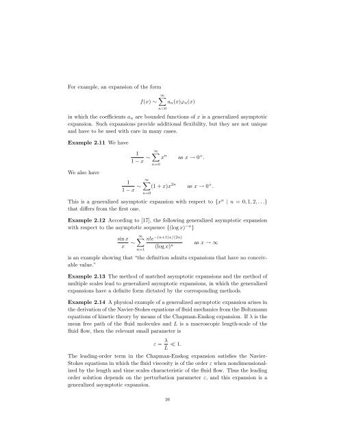 Asymptotic Analysis and Singular Perturbation Theory