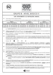 PROVA 2 - GRUPO B - NÍVEL BÁSICO II.indd - Prominp