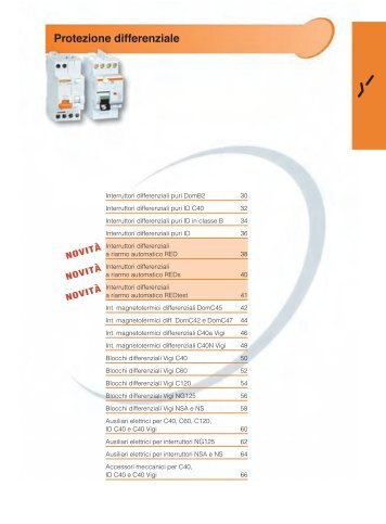 Protezione differenziale - Nuova Elva