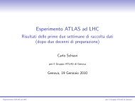 Esperimento ATLAS ad LHC eserved@d = *@let@token ... - INFN