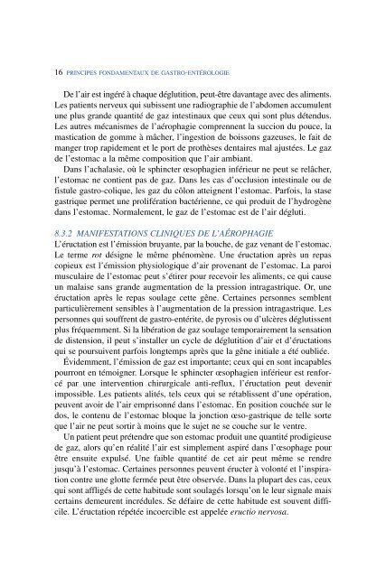 Principes fondamentaux de gastro-entérologie