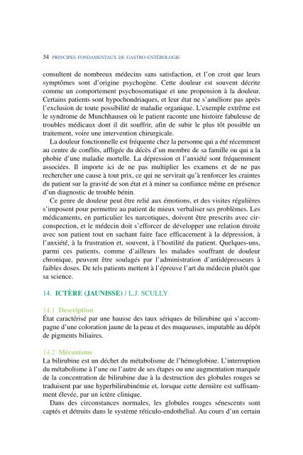 Principes fondamentaux de gastro-entérologie