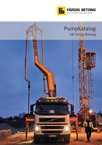 Pumpkatalog - Färdig Betong