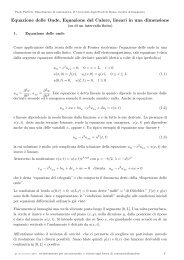 Onde e Calore - Dipartimento di Matematica