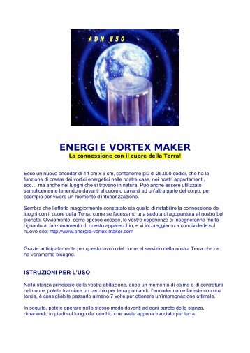 ENERGIE VORTEX MAKER - Visusvita