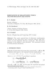 DERIVATIONS OF RELATIVISTIC FORCE ... - DORAS - DCU