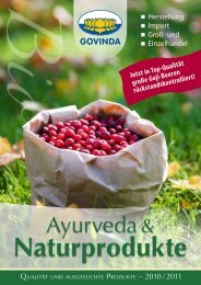 Ayurveda & - Govinda Natur GmbH