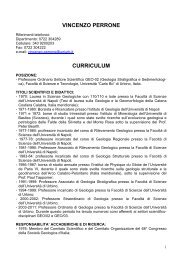 Curriculum Vitae - Facoltà di Scienze e Tecnologie