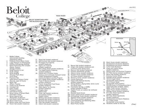 Pdf Of Campus Map Beloit College