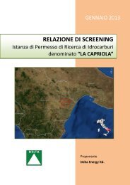 relazione di screening - Valutazioneambientale.Regione.Basilicata…
