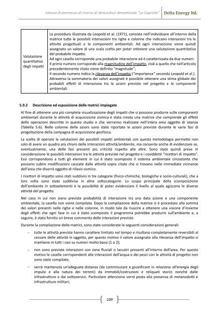 relazione di screening - Valutazioneambientale.Regione.Basilicata…