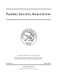 Pander Society Newsletter - University of Leicester