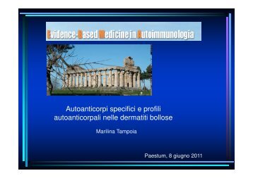 Tampoia Autoanticorpi specifici e profili anticorpali nelle ... - Simel