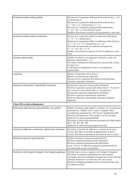 Programmazioni disciplinari