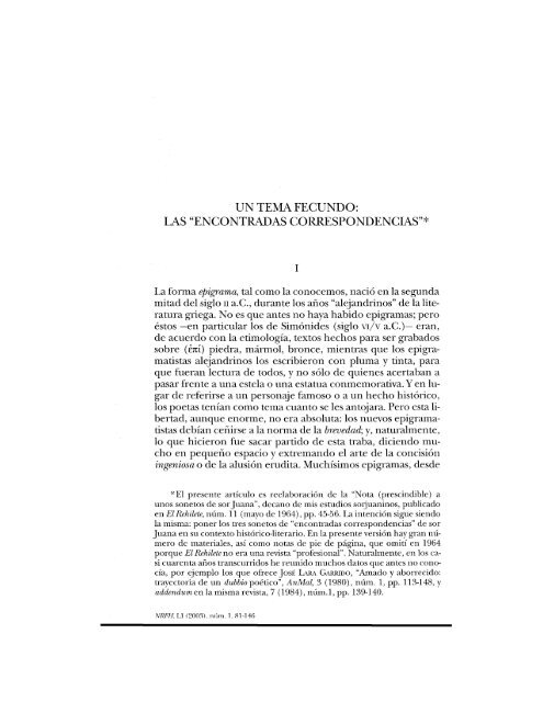 La Forma Epigrama Tal Como La Conocemos Nacio En La Segunda