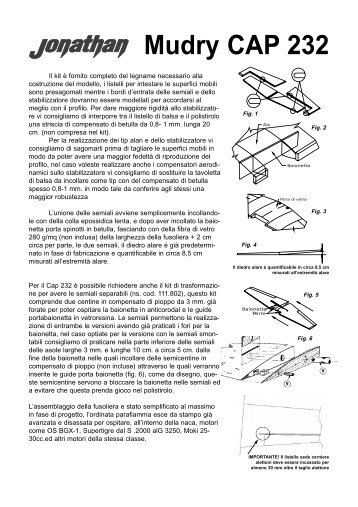 Istruzioni CAP 232 - Jonathan