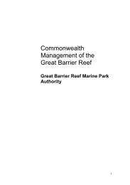 Commonwealth Management of the Great Barrier Reef