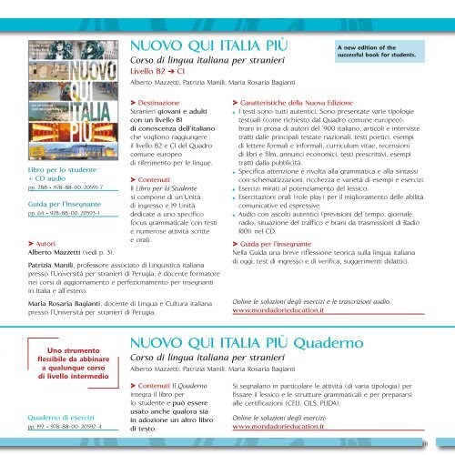 Italiano per stranieri - Mondadori Education