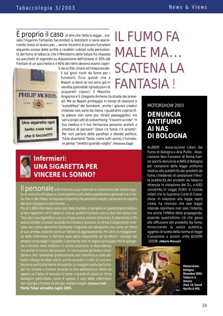 Scarica n. 3/2003 - Società Italiana di Tabaccologia