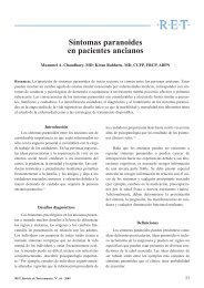 Síntomas paranoides en pacientes ancianos - CAT Barcelona