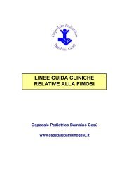 linee guida cliniche relative alla fimosi - Ospedale Pediatrico ...