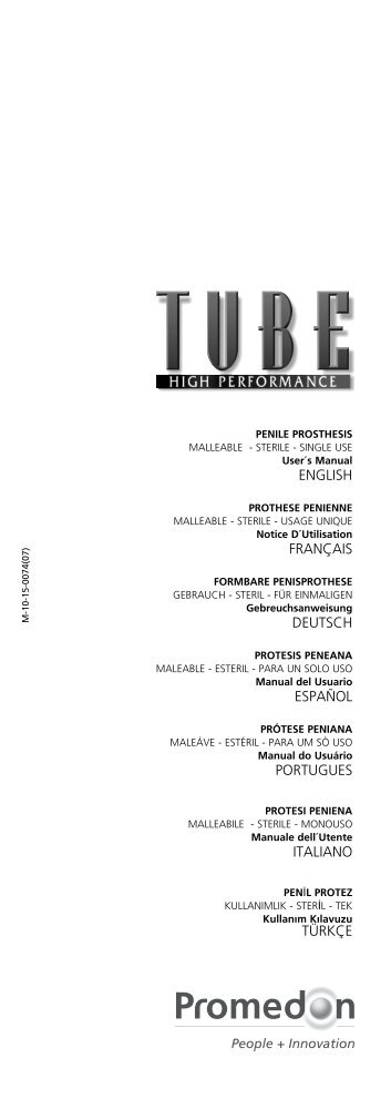 Manual de usuario TUBE - Promedon