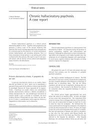 Chronic hallucinatory psychosis. A case report - Actas Españolas de ...