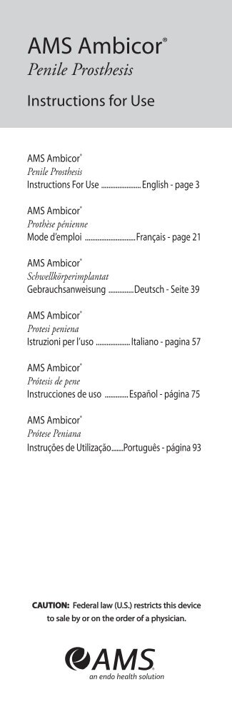 AMS Ambicor® - AMS Labeling Reference Library