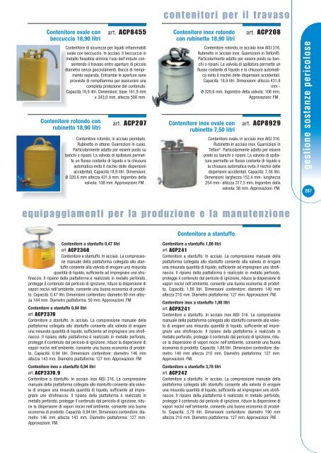 stoccaggio sostanze pericolose e corrosive - Maritanalberto.It